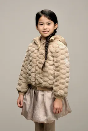 ♥ BUGSY ♥ fancy fur coat *Oatmeal Elite*