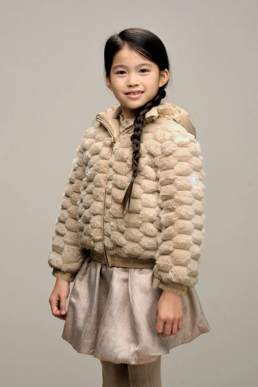 ♥ BUGSY ♥ fancy fur coat *Oatmeal Elite*