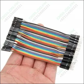 10cm Pin To Hole Jumper Wire Dupont Line 40 Pin Male To Female Arduino Jumper Wires