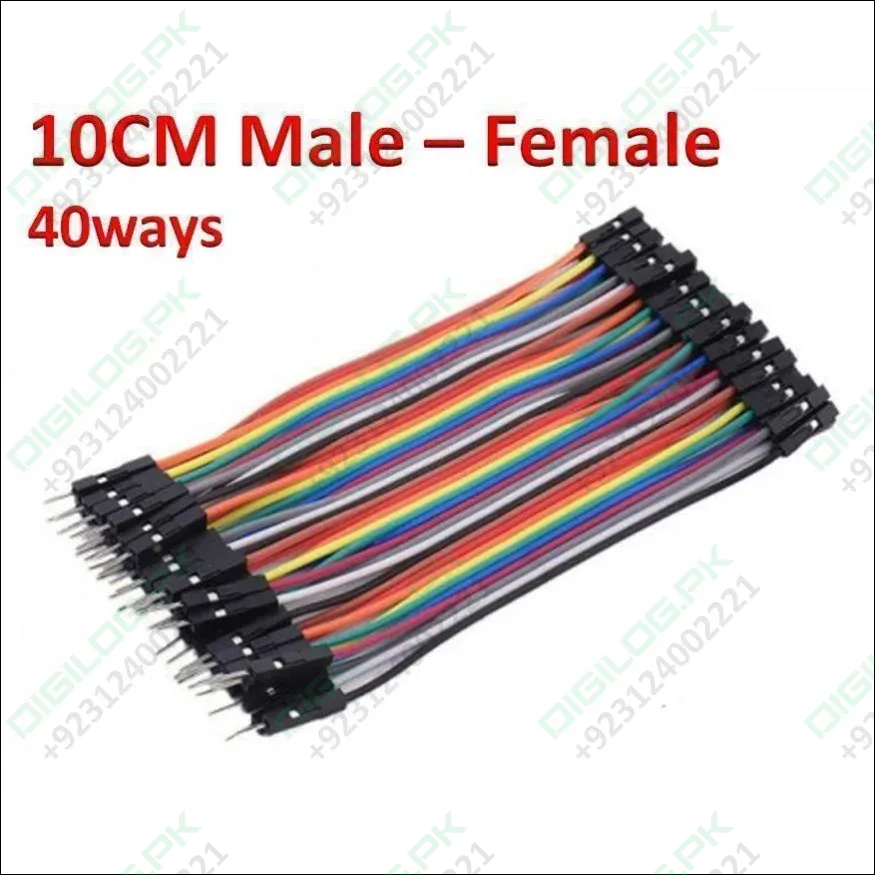 10cm Pin To Hole Jumper Wire Dupont Line 40 Pin Male To Female Arduino Jumper Wires