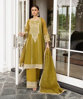 3 Piece - Embroidered Karandi Suit