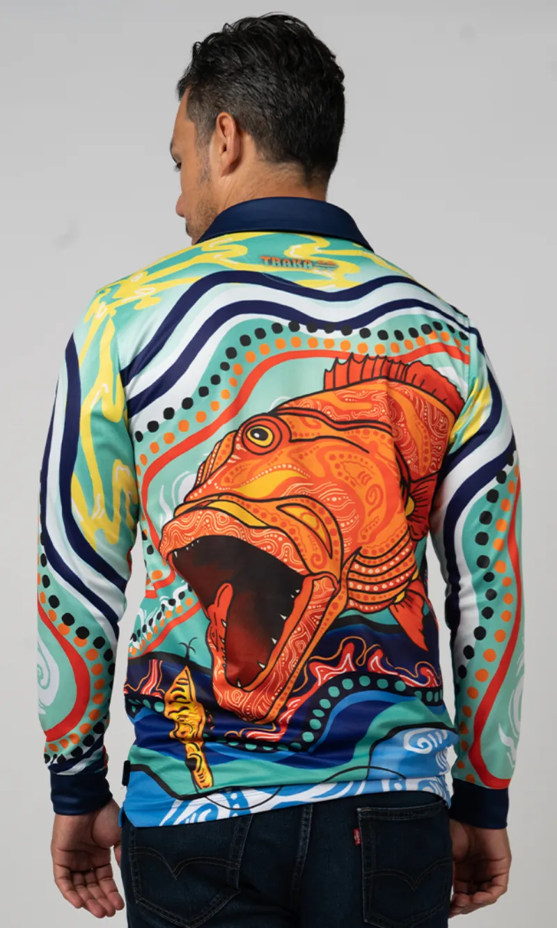 Aboriginial Art Unisex Long Sleeve Reef King