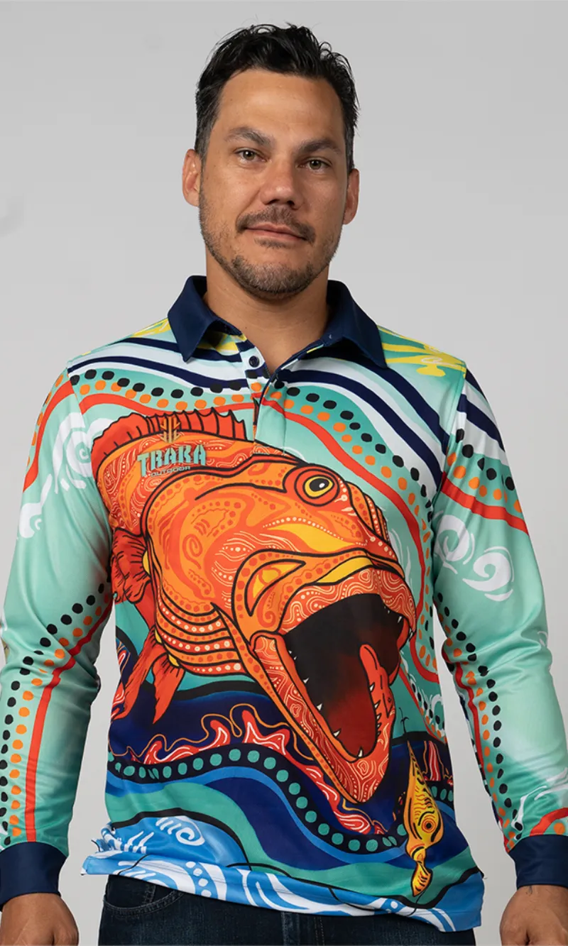 Aboriginial Art Unisex Long Sleeve Reef King