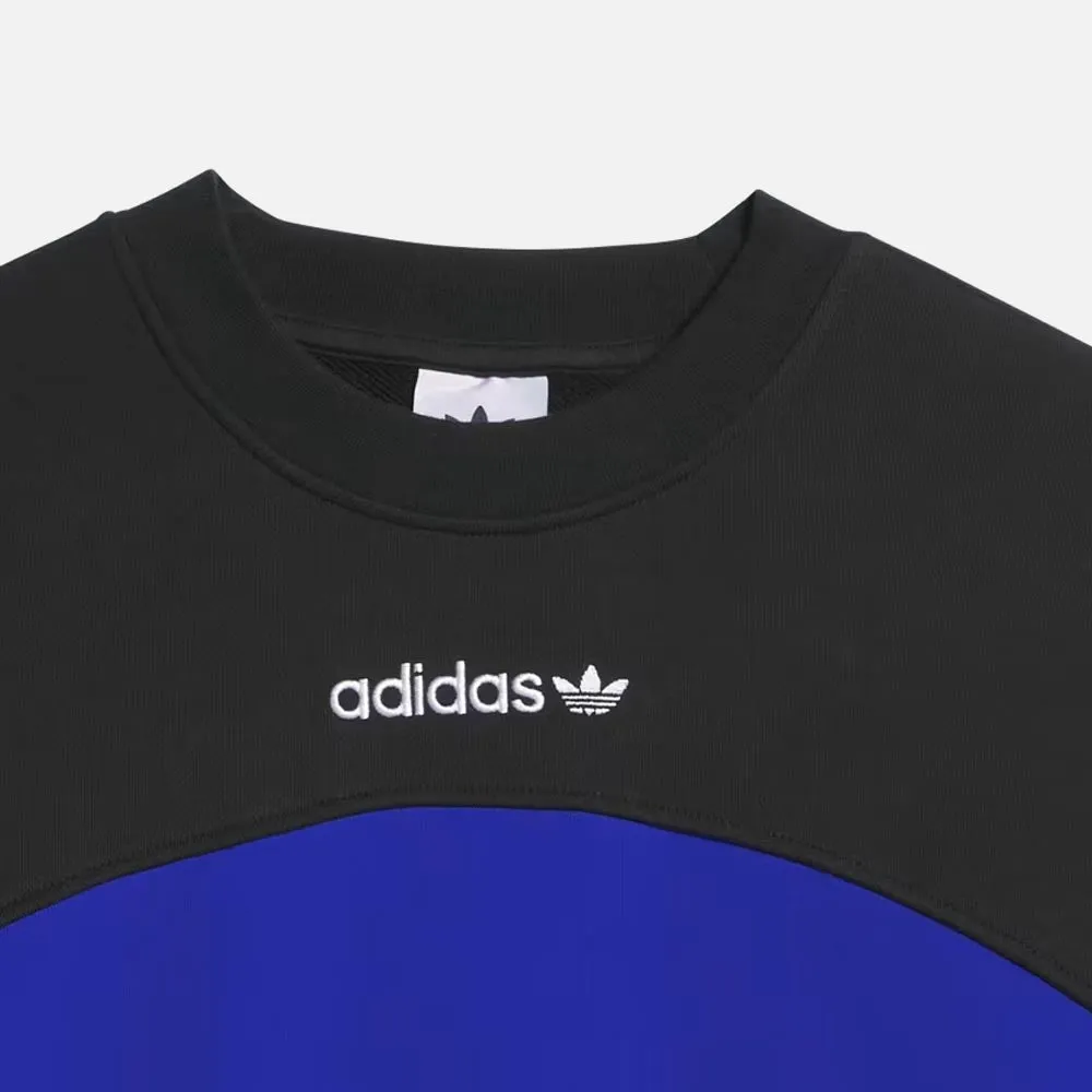 Adidas Skateboarding - Premiere Crewneck Sweatshirt - Black / Royal Blue / White