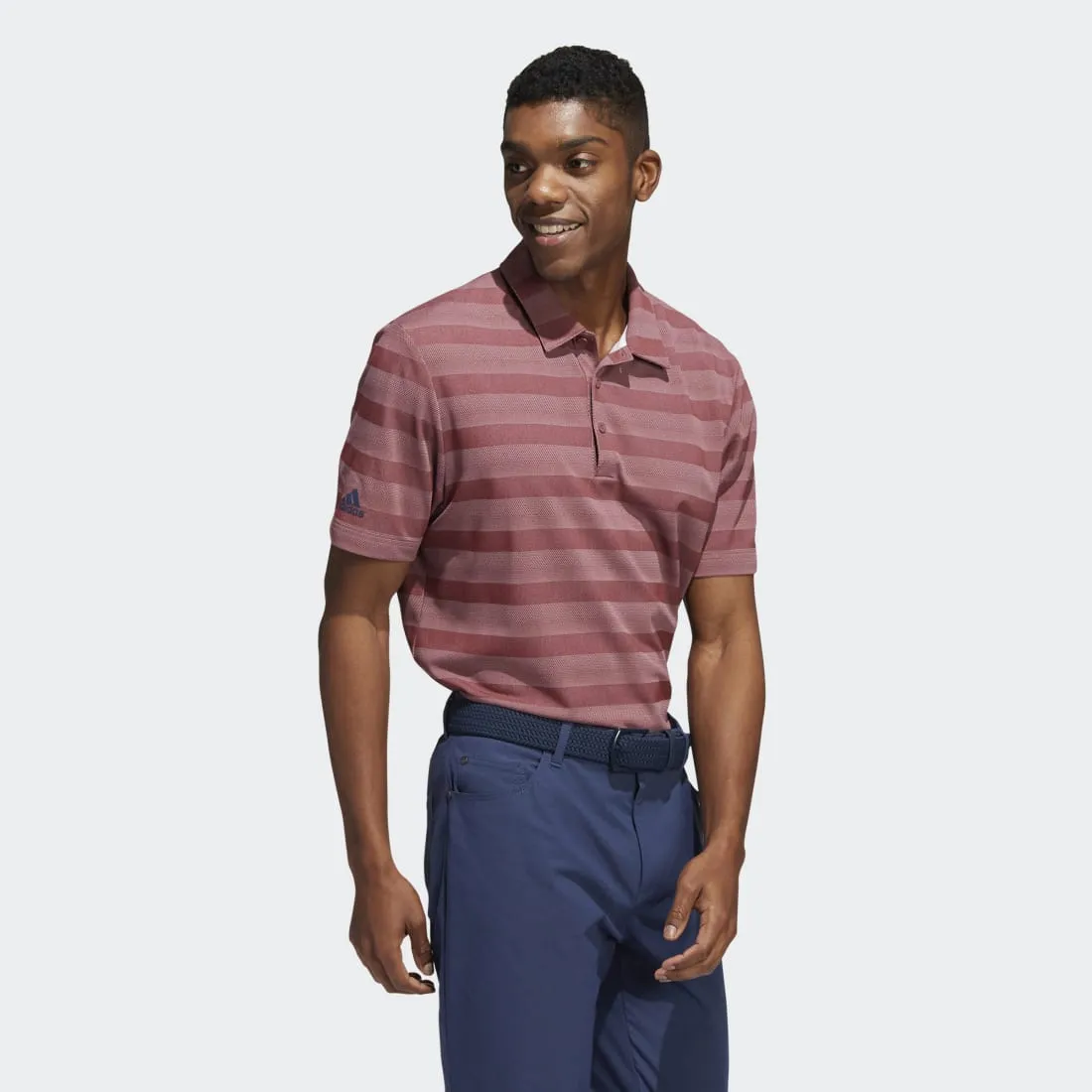 adidas Two-Color Striped Men's Polo Shirt