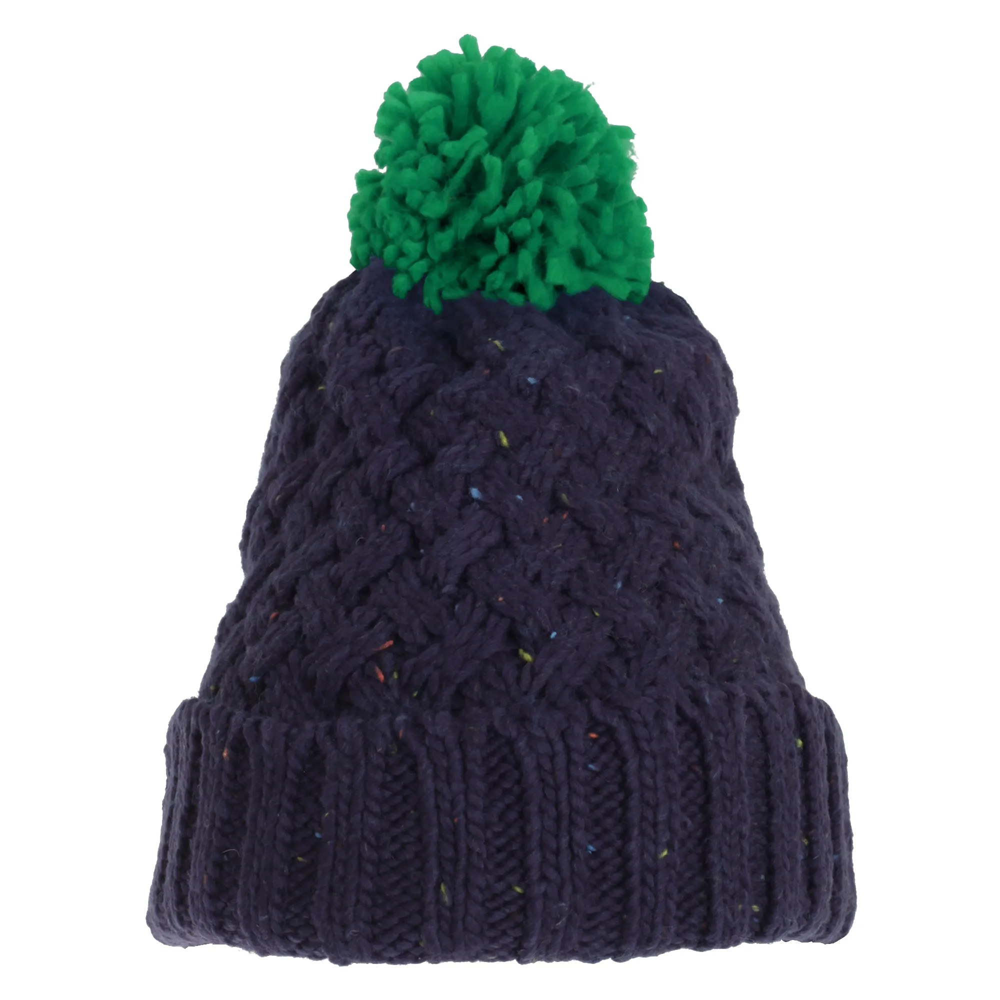 Adults Unisex Knit Feel Bobble Hat