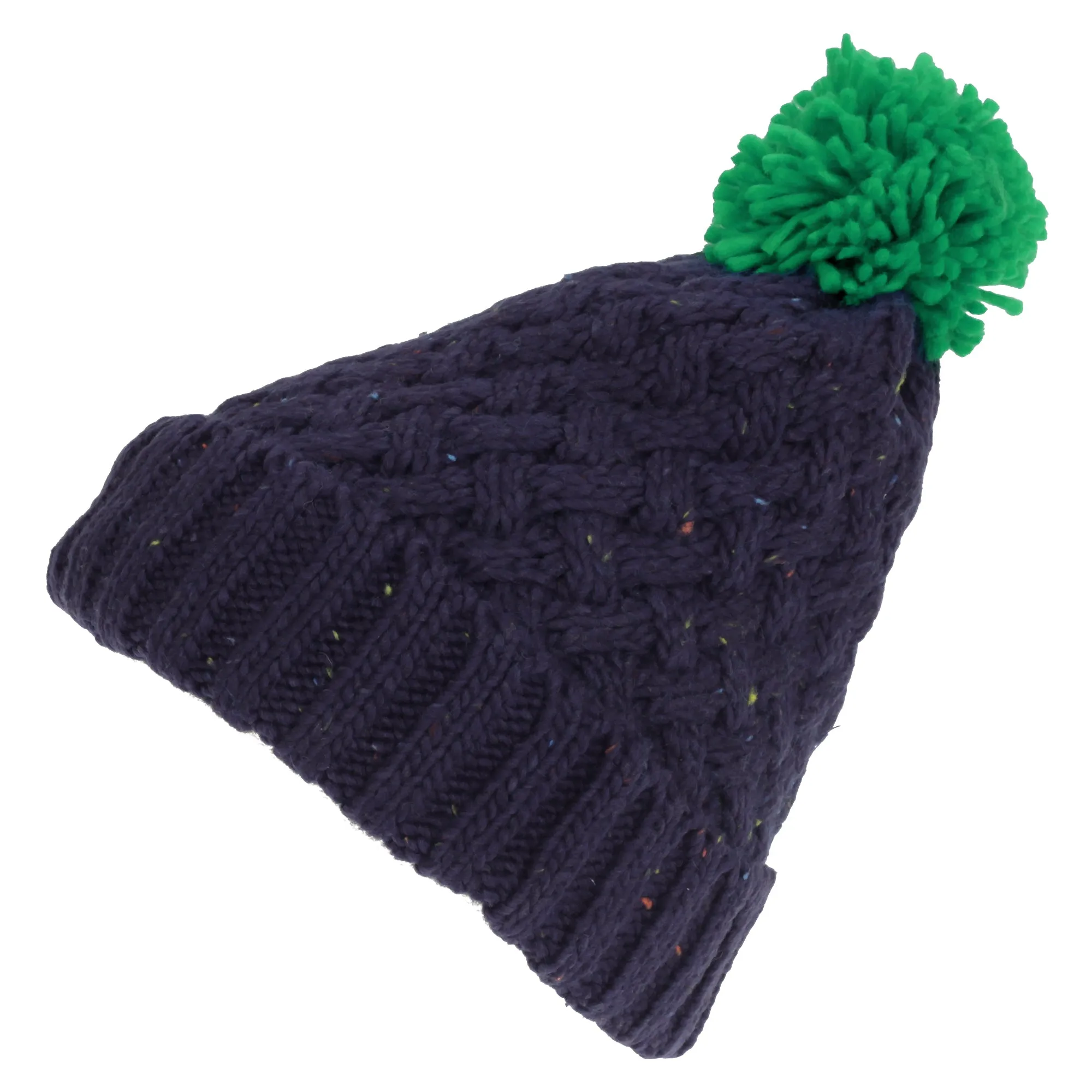 Adults Unisex Knit Feel Bobble Hat