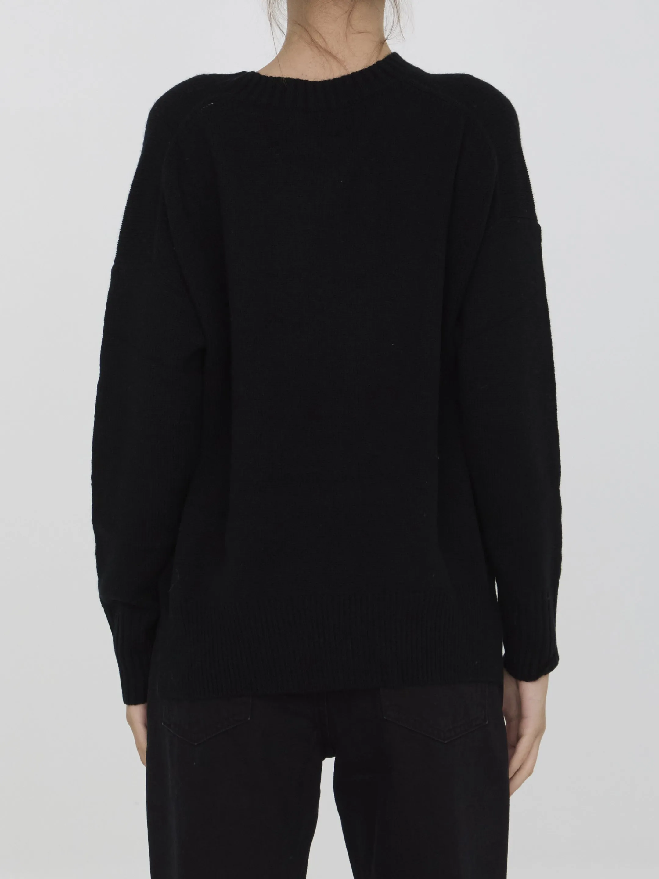 Allude Cashmere Jumper in Black