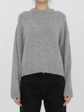 Allude Cashmere Sweater In Gray