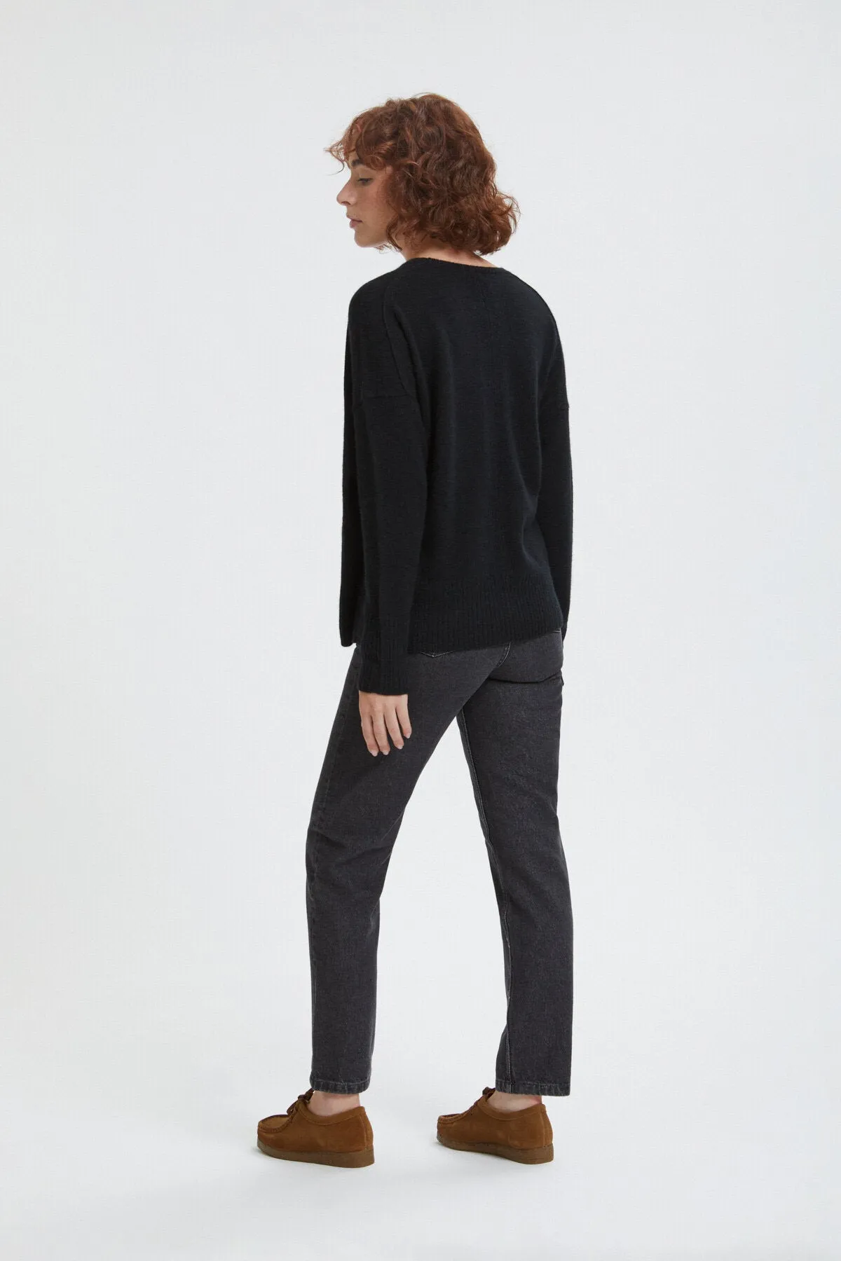 Alpaca wool crewneck jumper