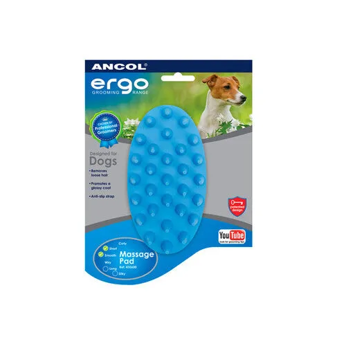 Ancol Ergo Massage Pad Pet Brush