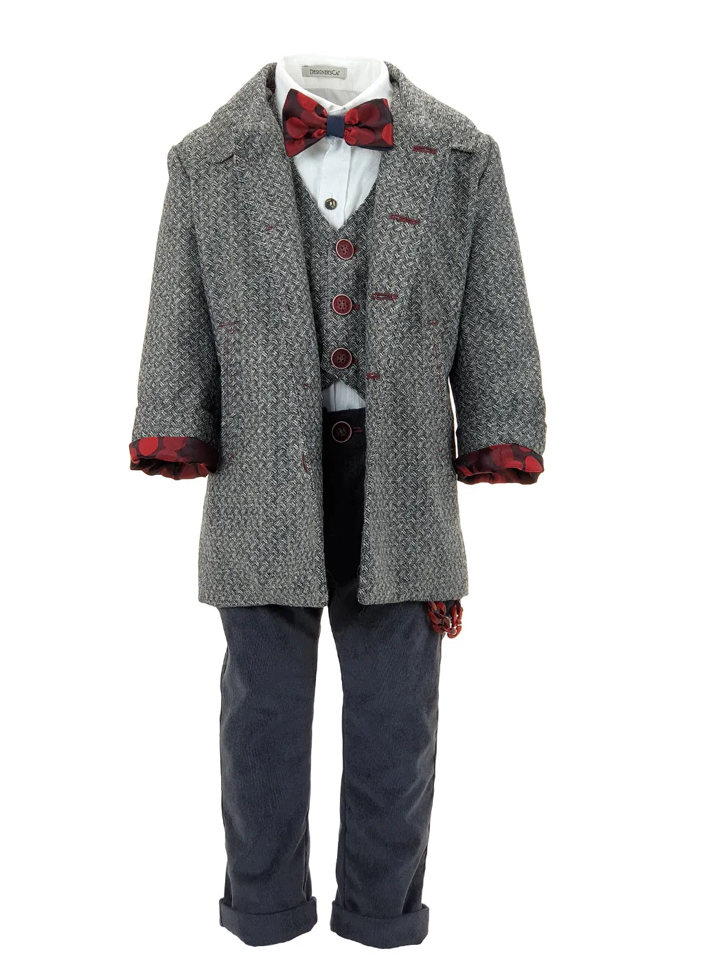 Baby Boy's Wool coat - MIKELLE Grey