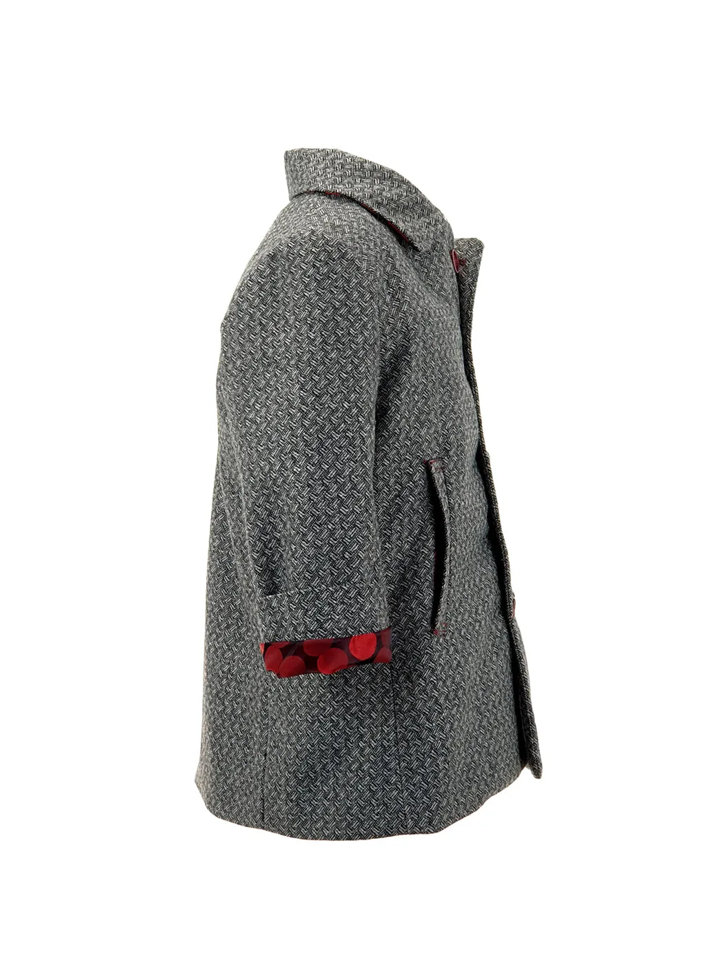 Baby Boy's Wool coat - MIKELLE Grey