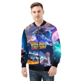 Back to the Future Bomber Jacket Premium Polyester Soft Lining Handmade Size M