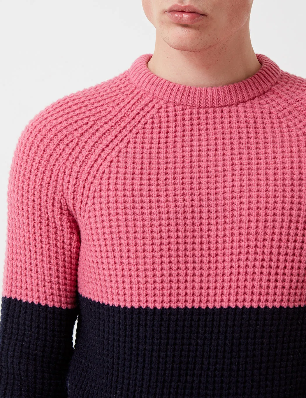 Barbour x Wood Wood Barns Ness Knit Jumper - Pink Marl