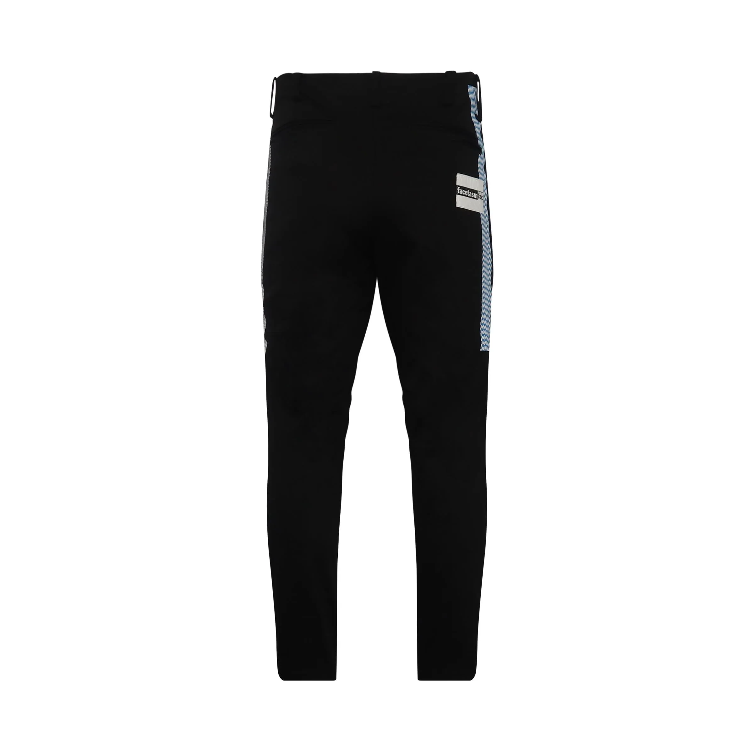 Barcode Print Chino Pants in Black