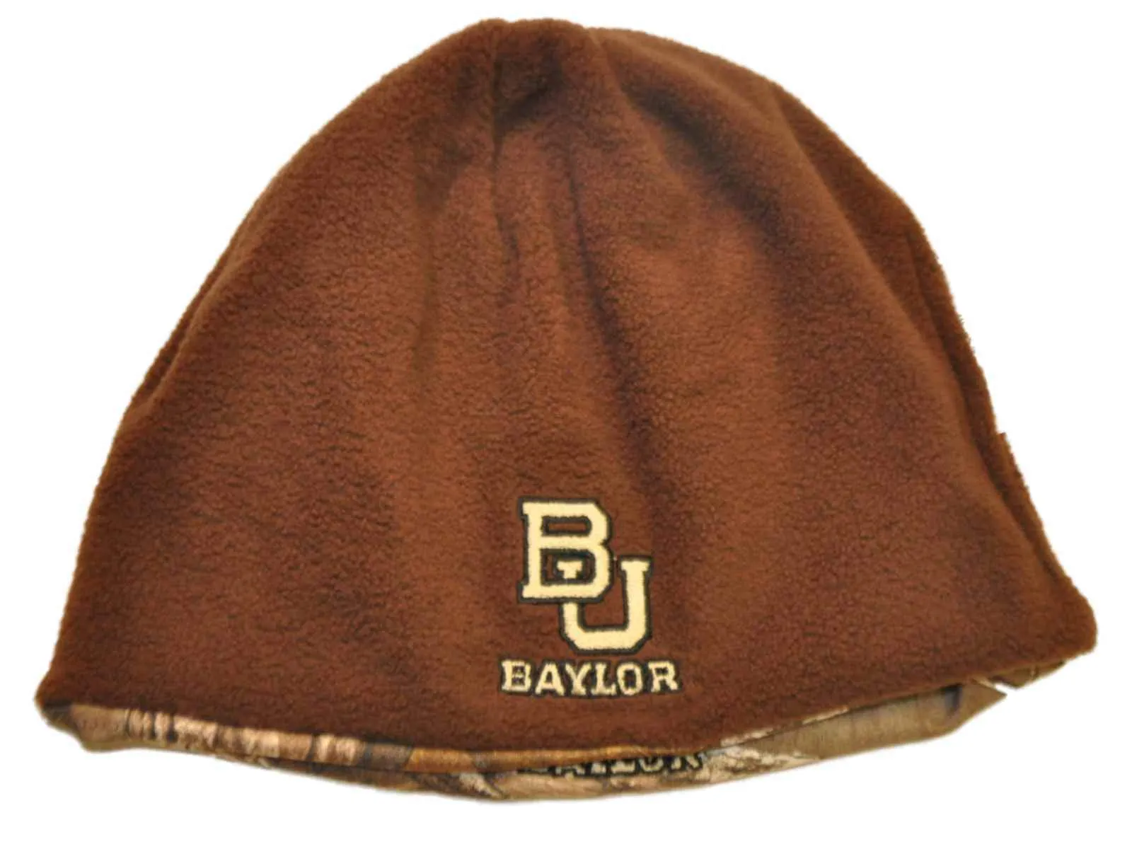 Baylor Bears TOW Camo Brown Trap 1 Reversible Knit Winter Beanie Hat Cap