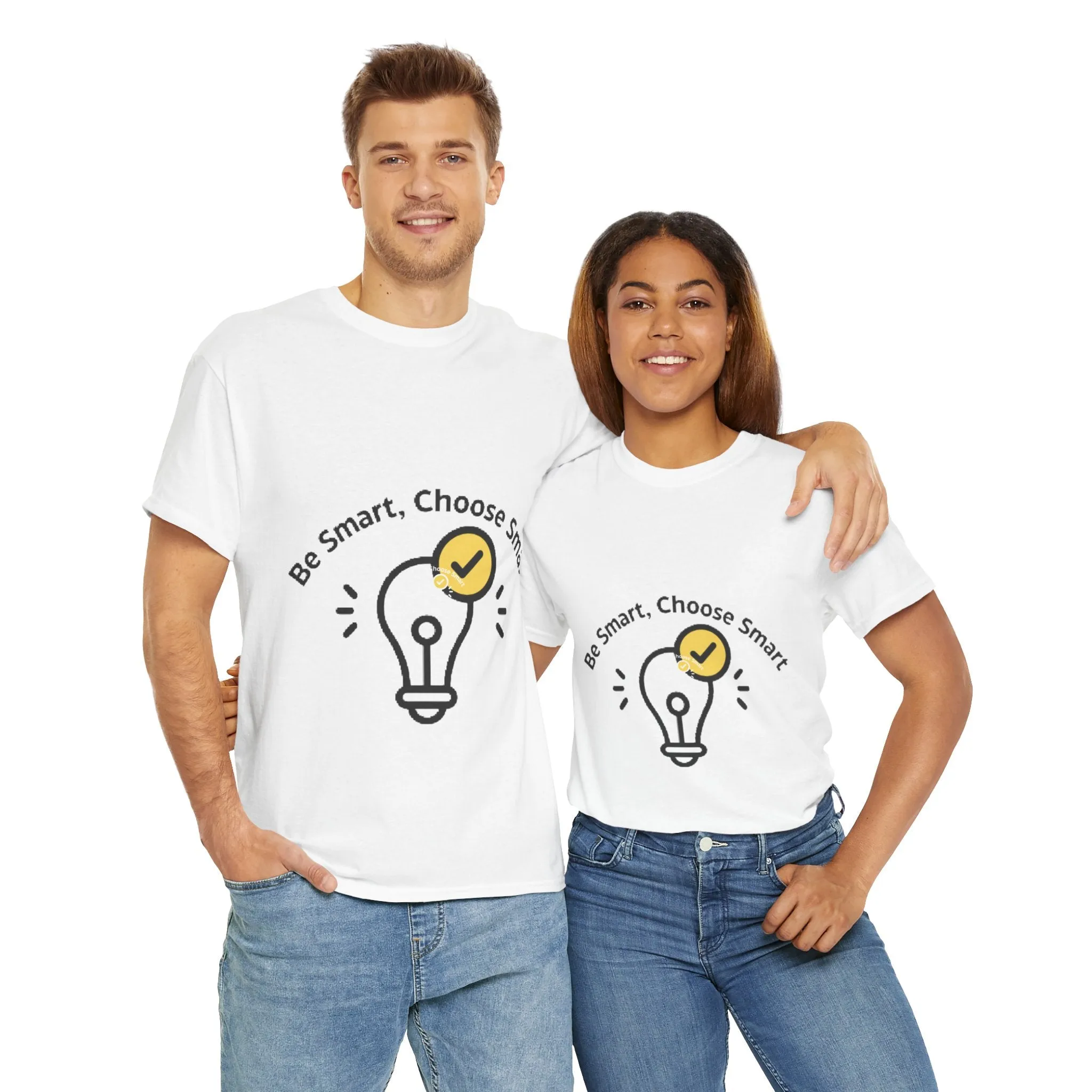 Be Smart Choose Smart Unisex Heavy Cotton Tee