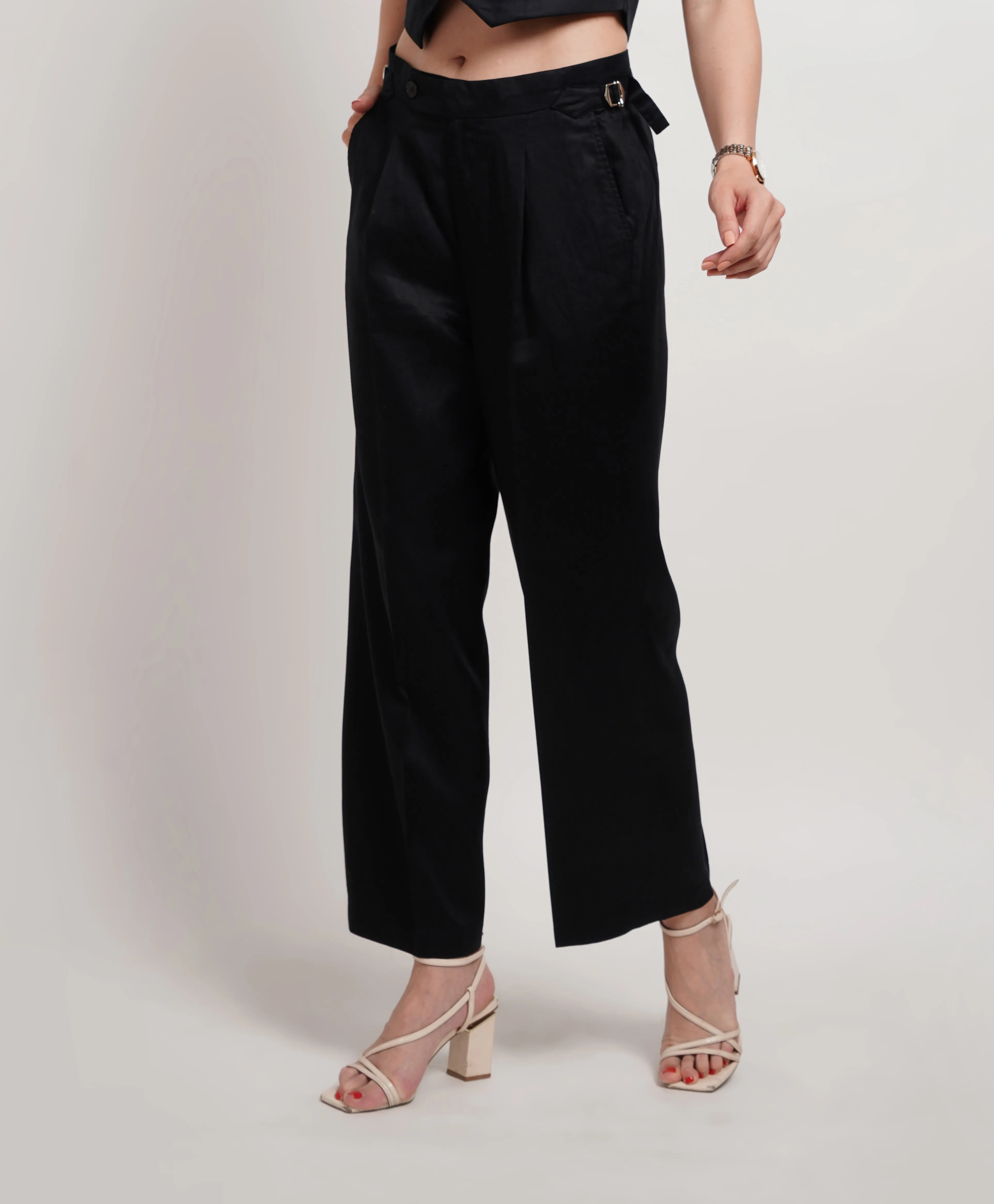 Black Flared Pant