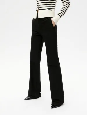 Black Flared Suit Pants