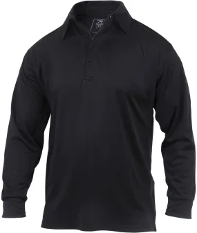 Black Long Sleeve Tactical Performance Polo