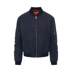 Bomber Jacket in Midnight Blue