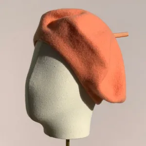 Bonnie Wool Beret in Apricot