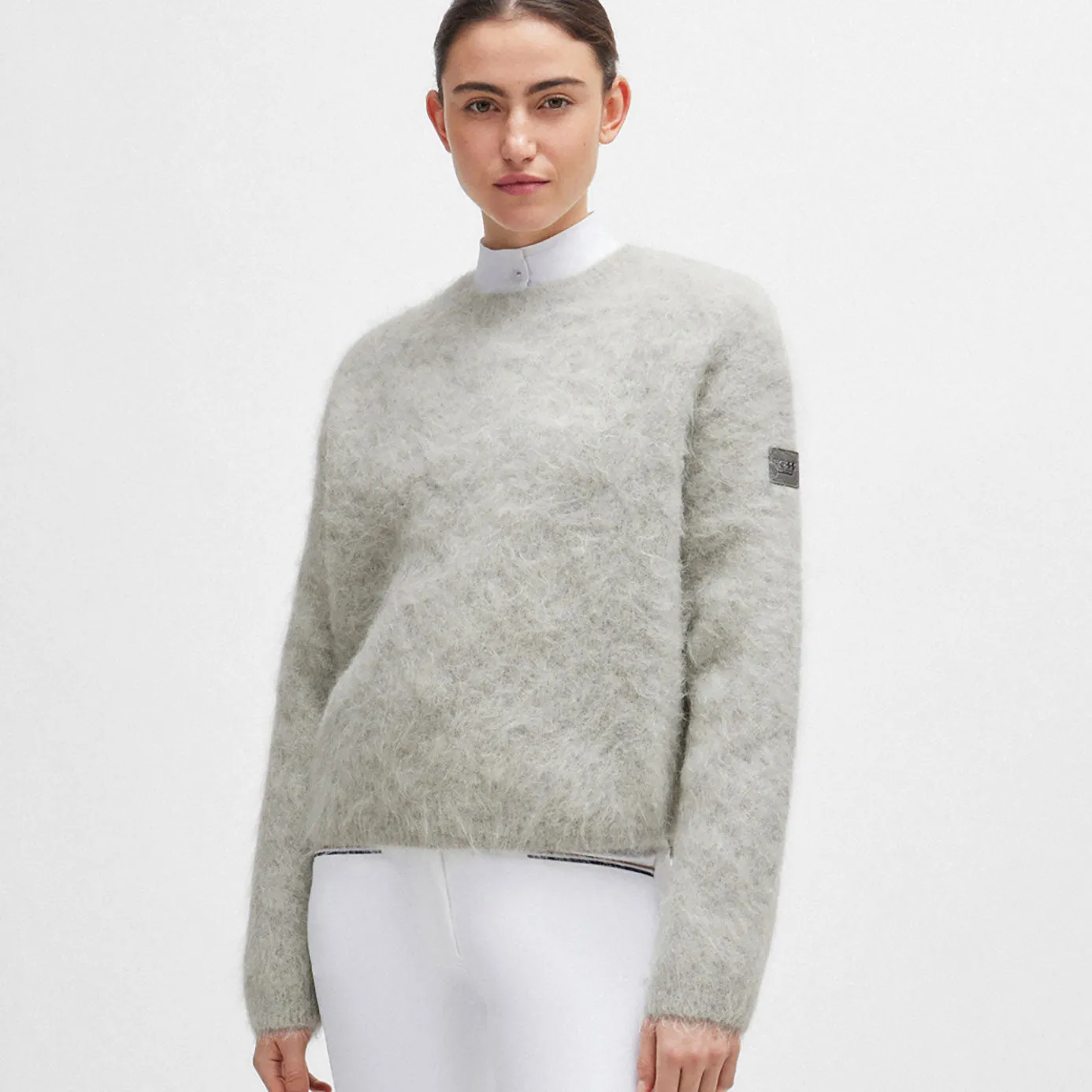 BOSS Equestrian Pearl Luxury Jumper - Grey