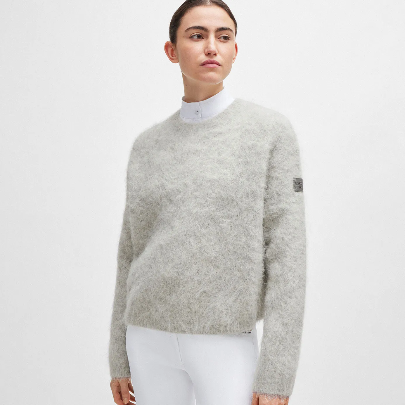 BOSS Equestrian Pearl Luxury Jumper - Grey