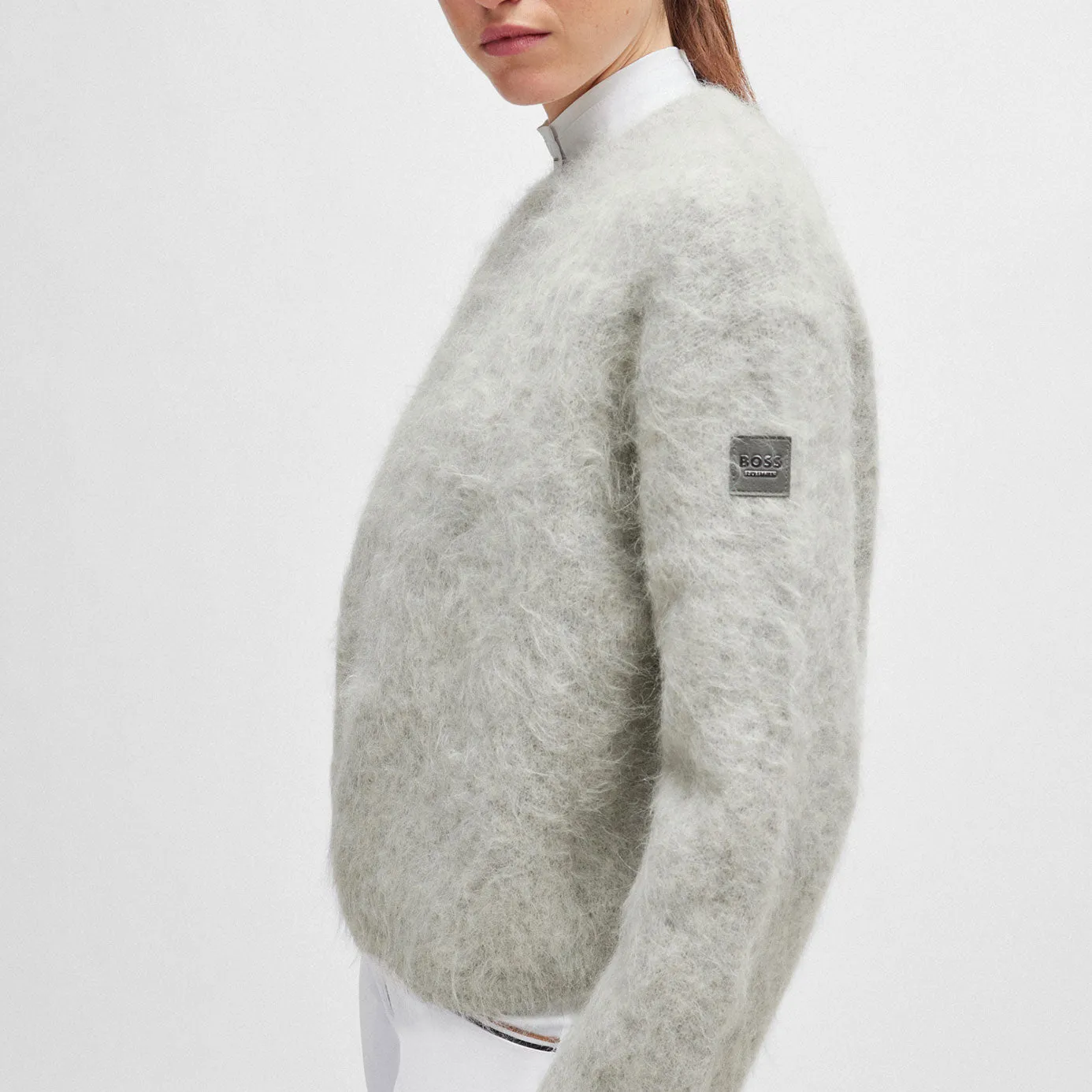 BOSS Equestrian Pearl Luxury Jumper - Grey