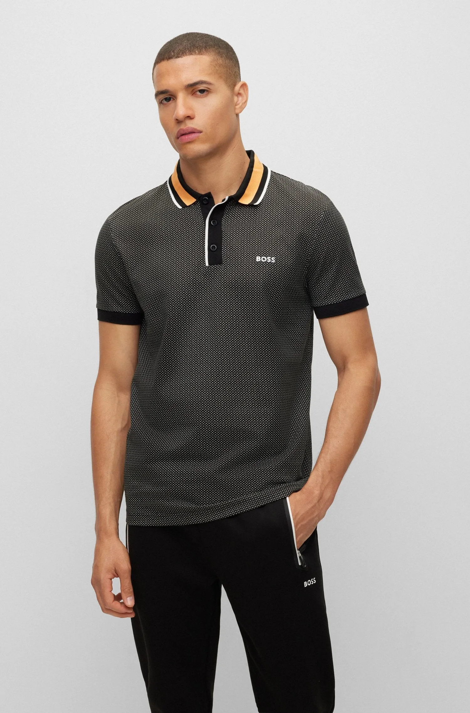 BOSS Paddy 2 Polo Shirt in Black