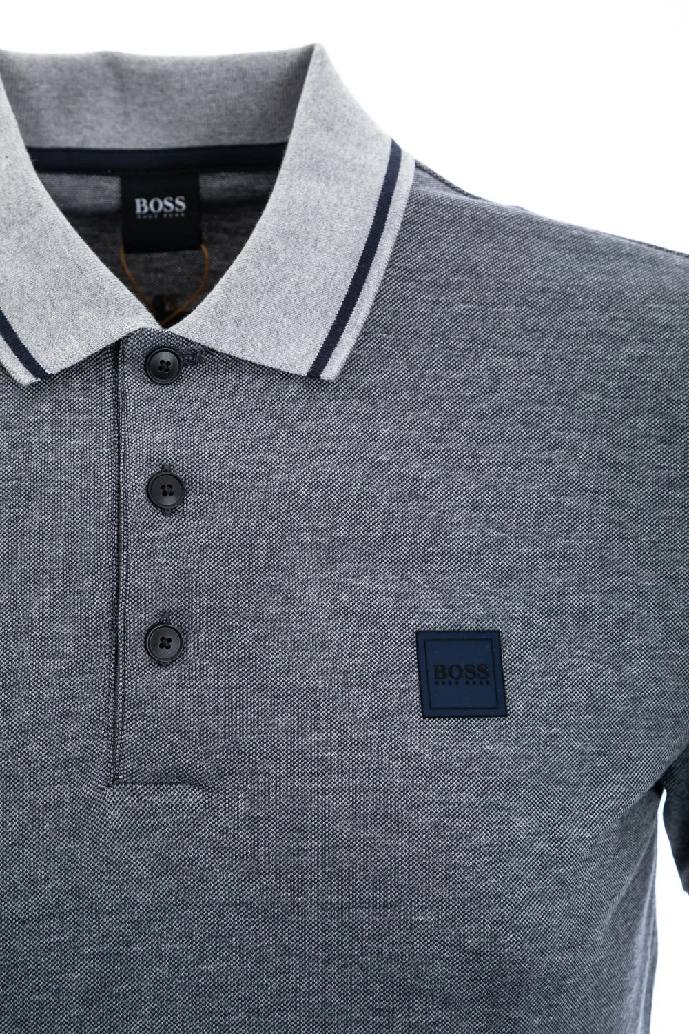 BOSS Pedrive Polo Shirt in Navy Marl