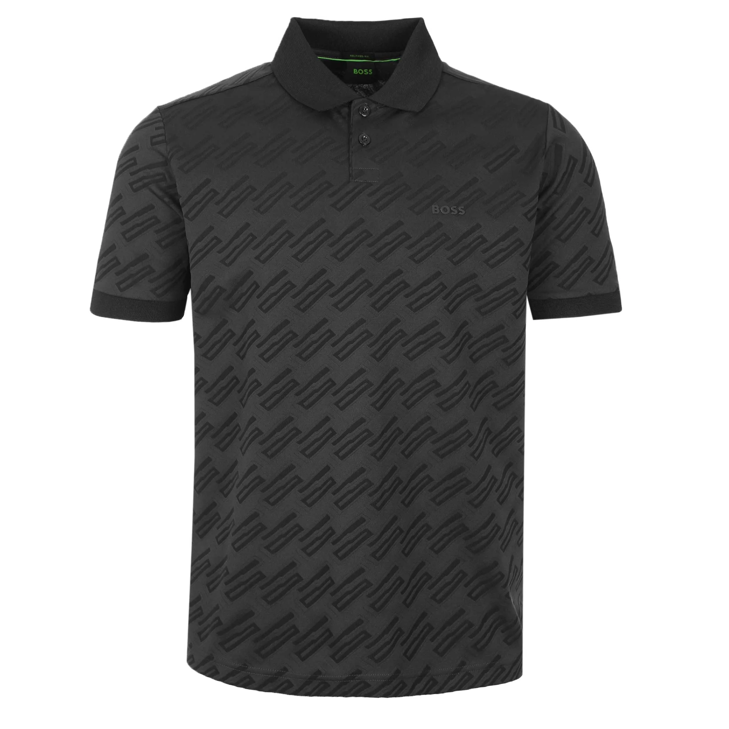 BOSS Pirax Polo Shirt in Charcoal