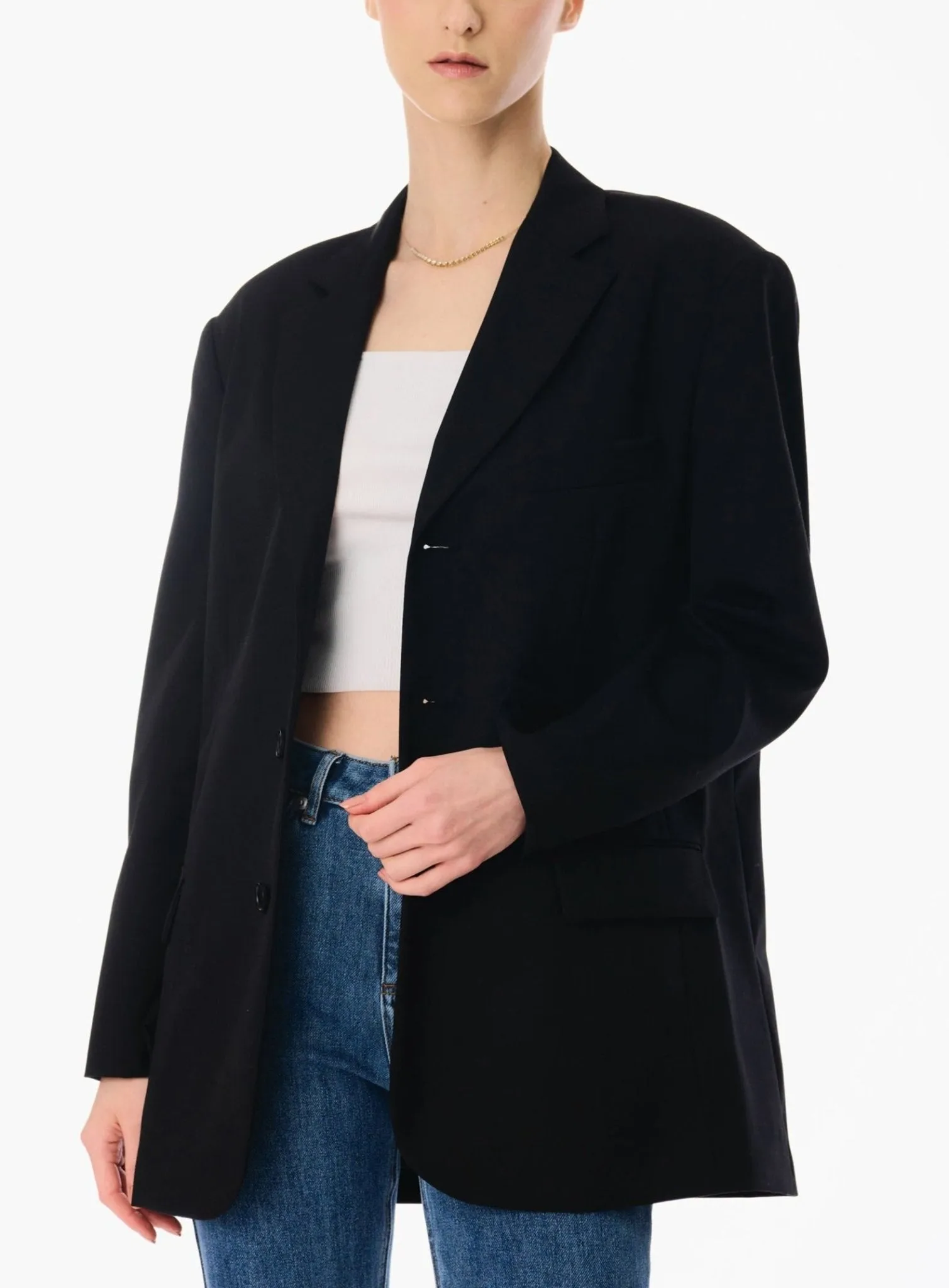 BOYFRIEND wool blazer (Black)