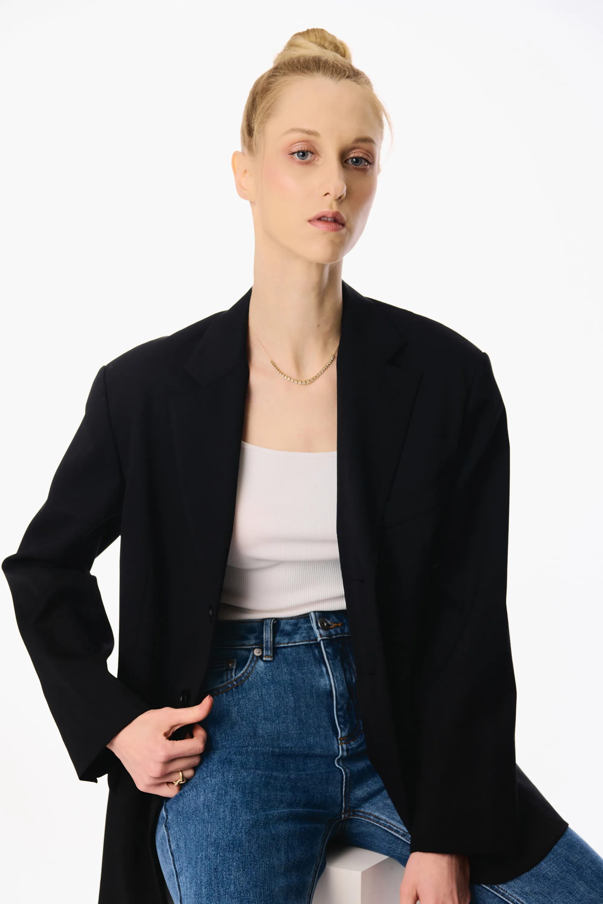 BOYFRIEND wool blazer (Black)