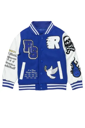 Boys Leaner Royal Blue Bomber Jacket