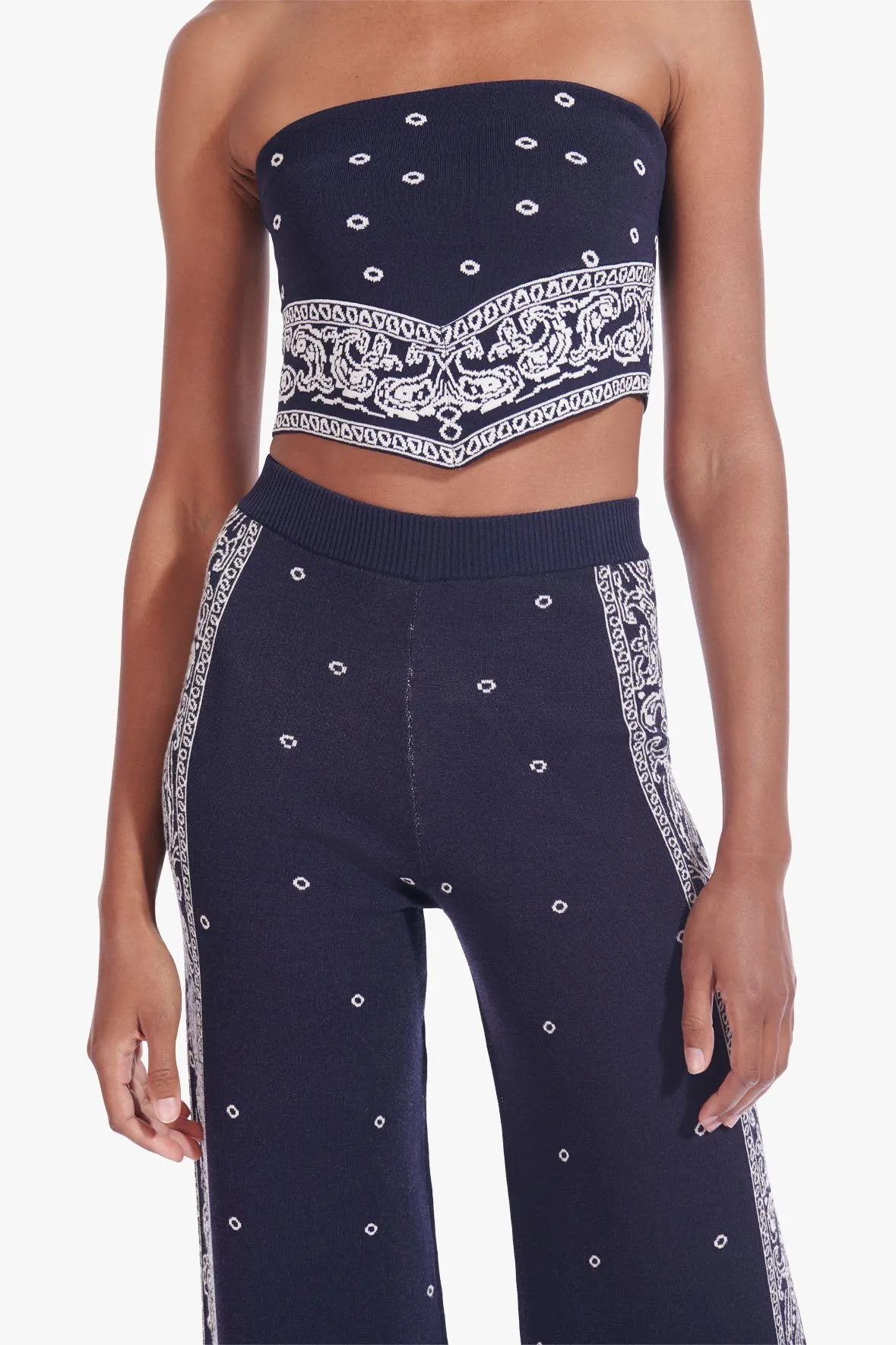 BRAVO PANT | BANDANA PRINT DEEP SEA