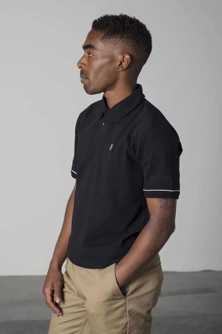 Brixton - Carlos Men's S/S Polo Knit, Black