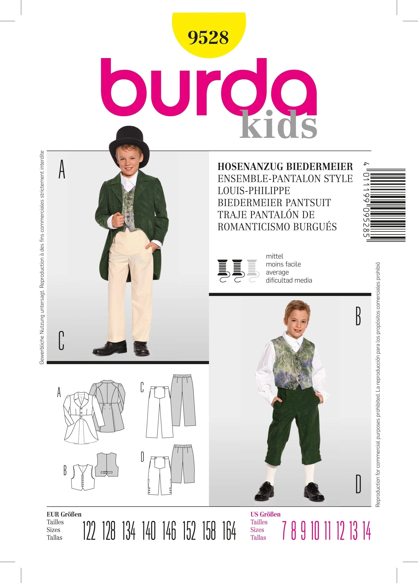 Burda Pattern 9528 (7-14)