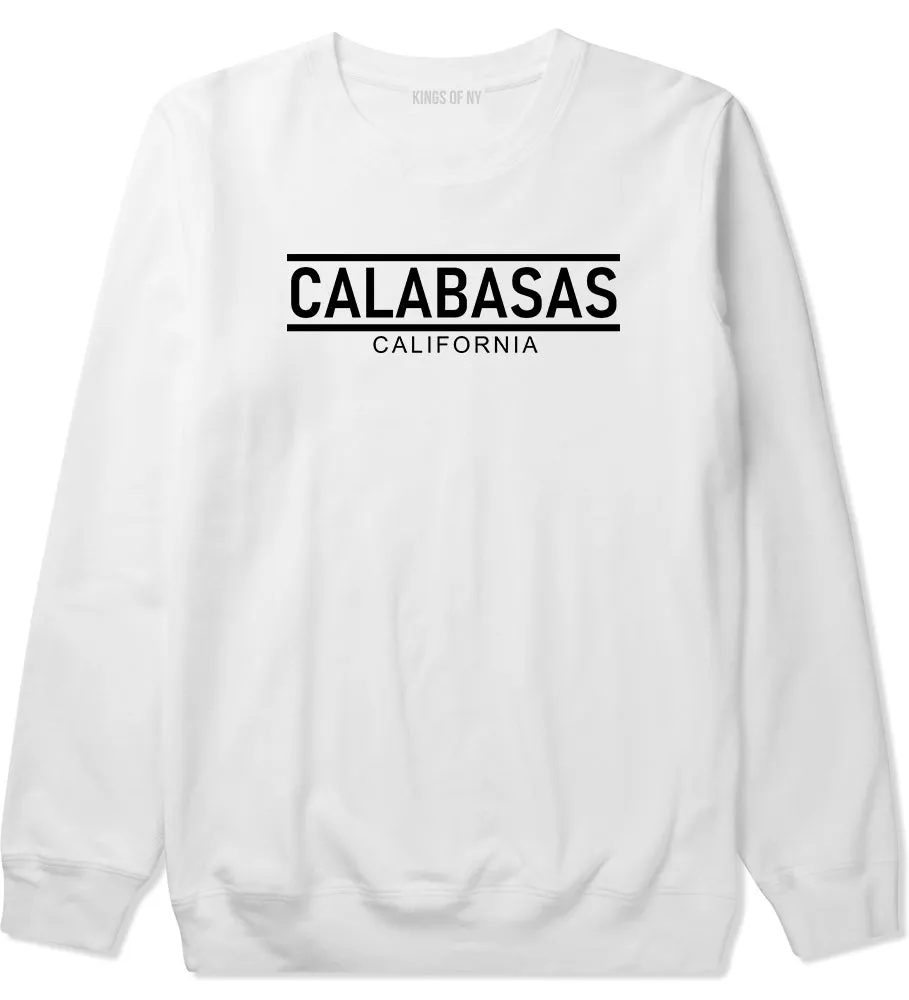 Calabasas California City Lines Mens Crewneck Sweatshirt