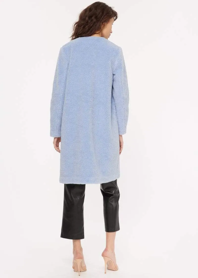 CAMI NYC - Emmy Sherpa Coat in Alpine blue