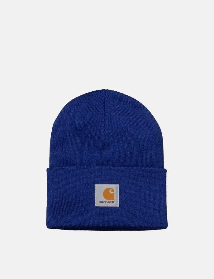 Carhartt-WIP Watch Cap Beanie Hat - Thunder Blue