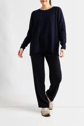 Cashmere Rachel Oversized Knit in Ink