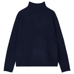 Cashmere Winter Sweat in Navy