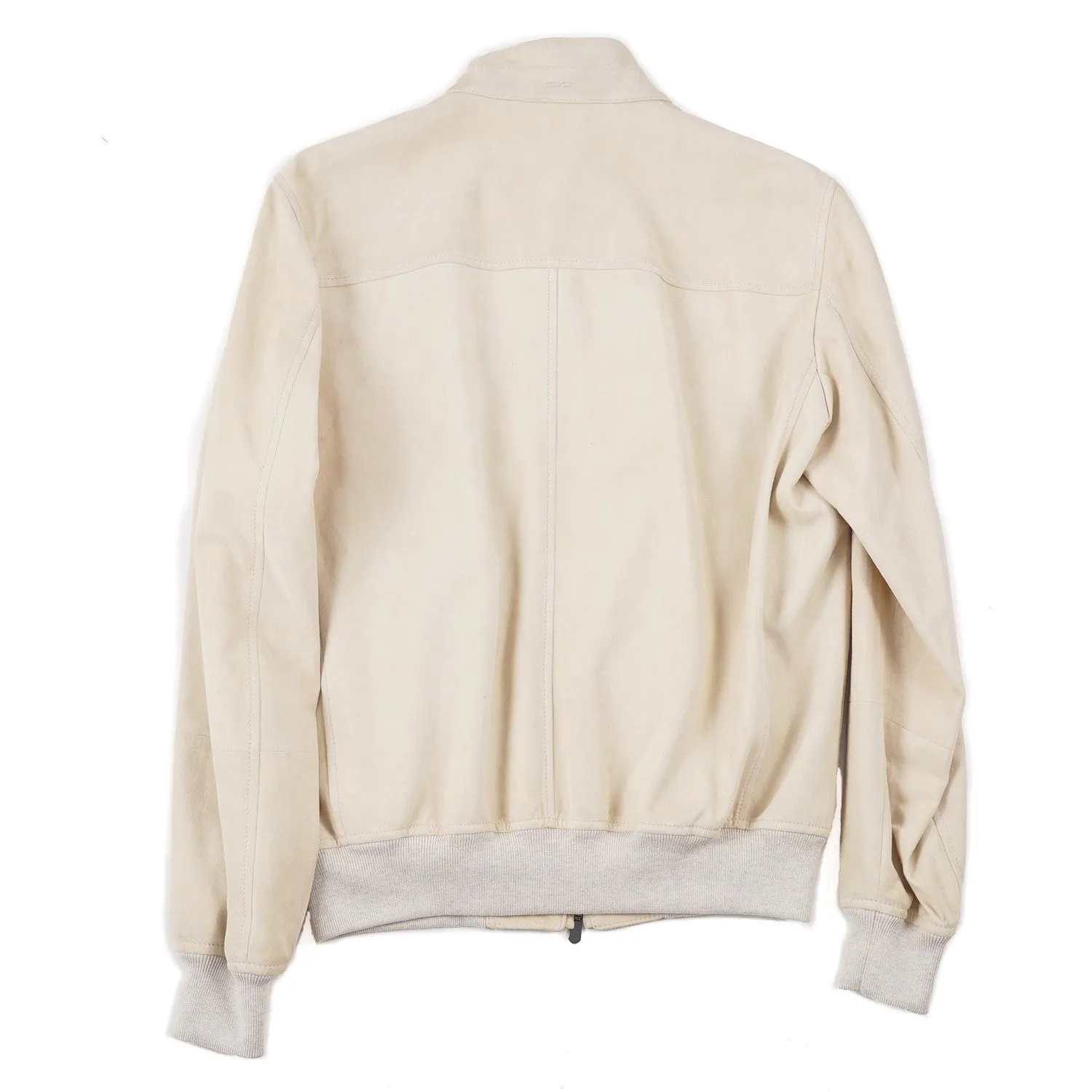 Cesare Attolini Nappa Suede Bomber Jacket