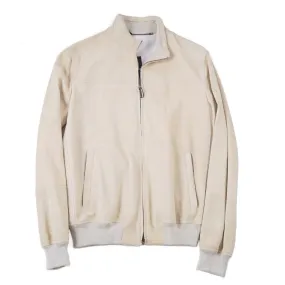 Cesare Attolini Nappa Suede Bomber Jacket