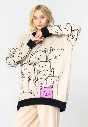 CG Cat Oversized Jumper