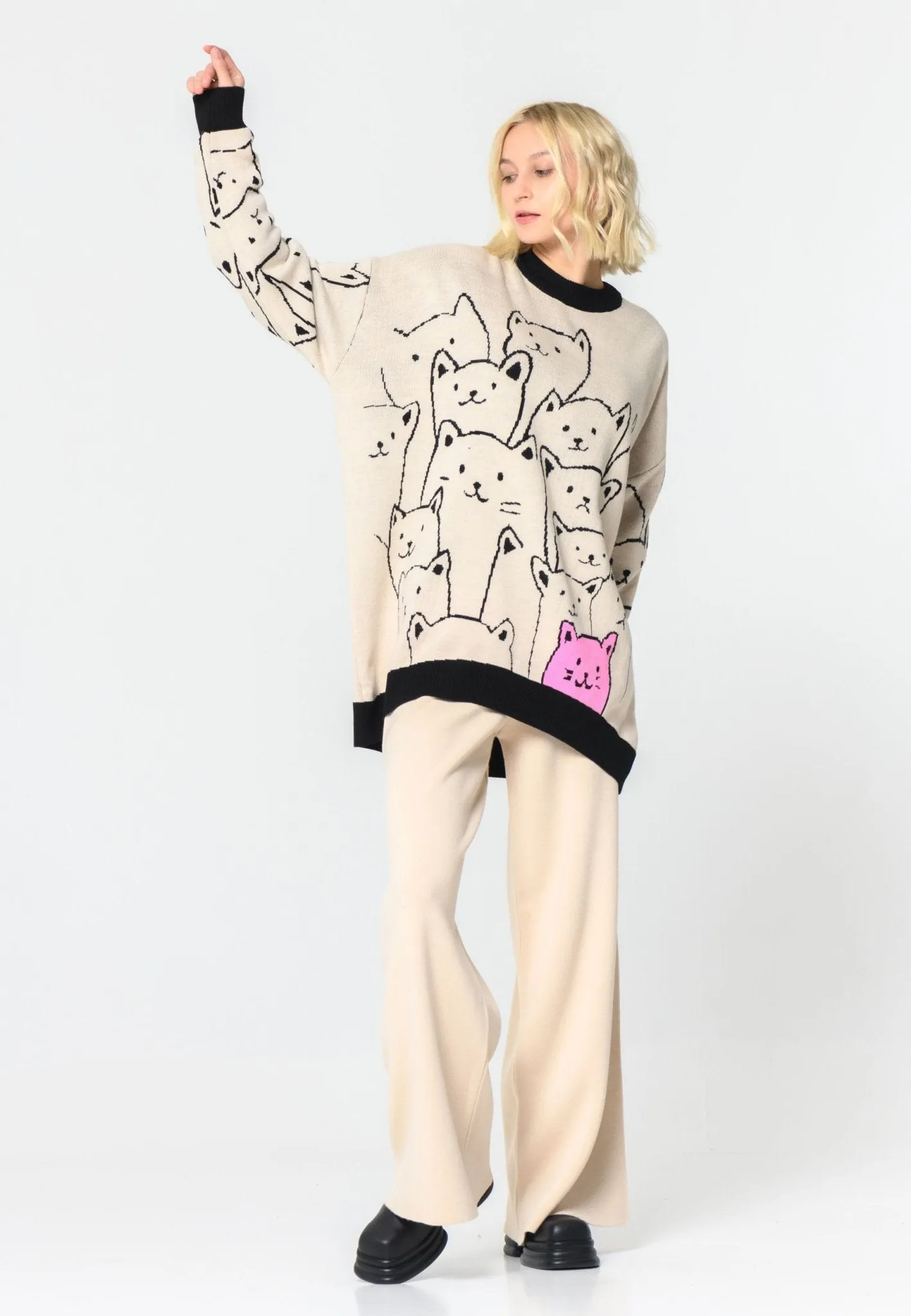 CG Cat Oversized Jumper