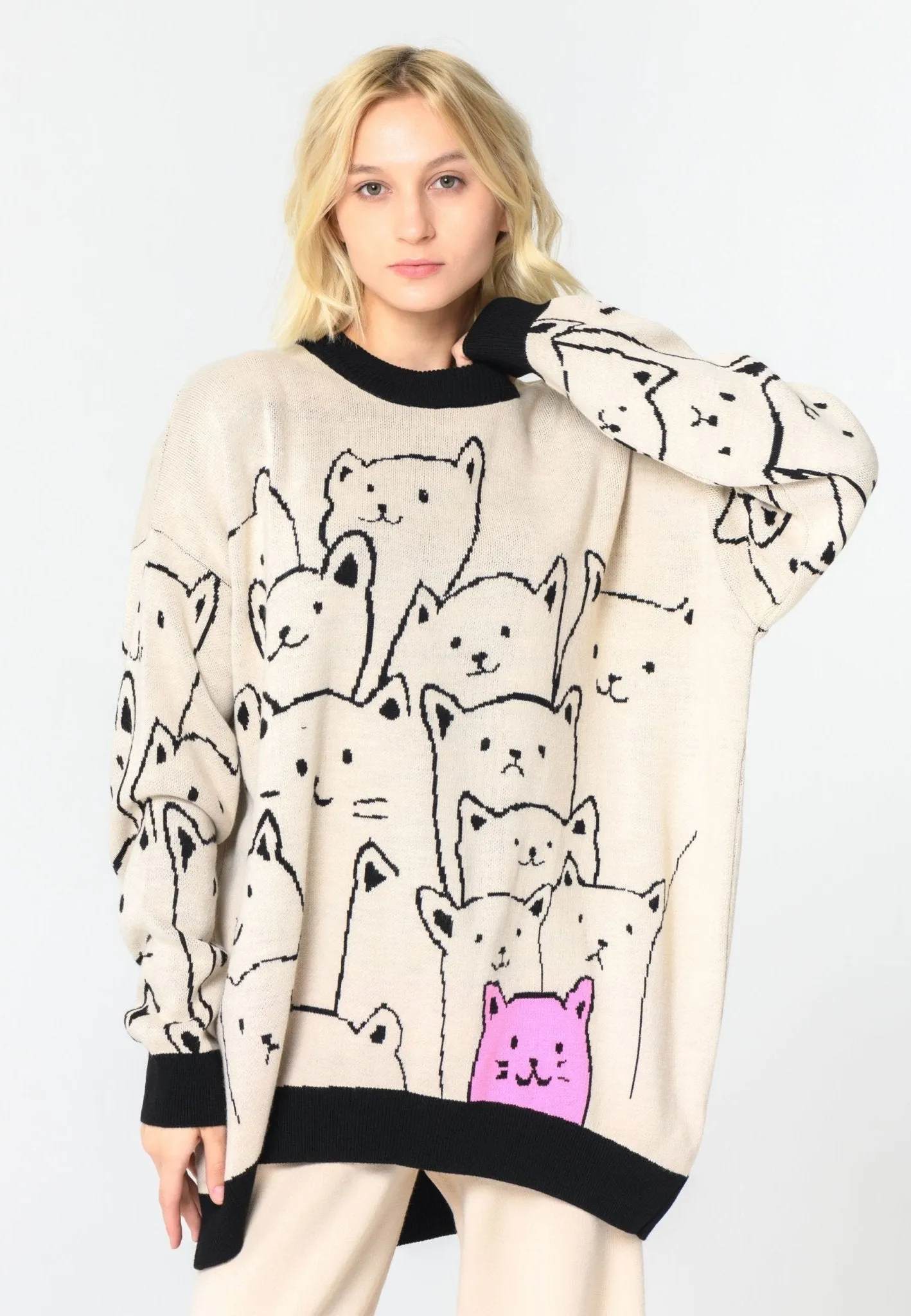 CG Cat Oversized Jumper