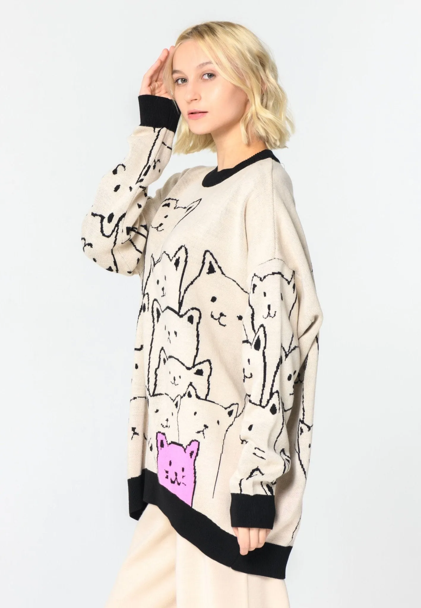 CG Cat Oversized Jumper